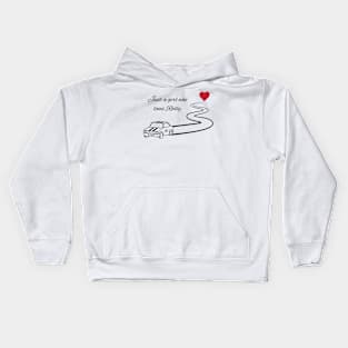 Just a girl who loves rally. Kids Hoodie